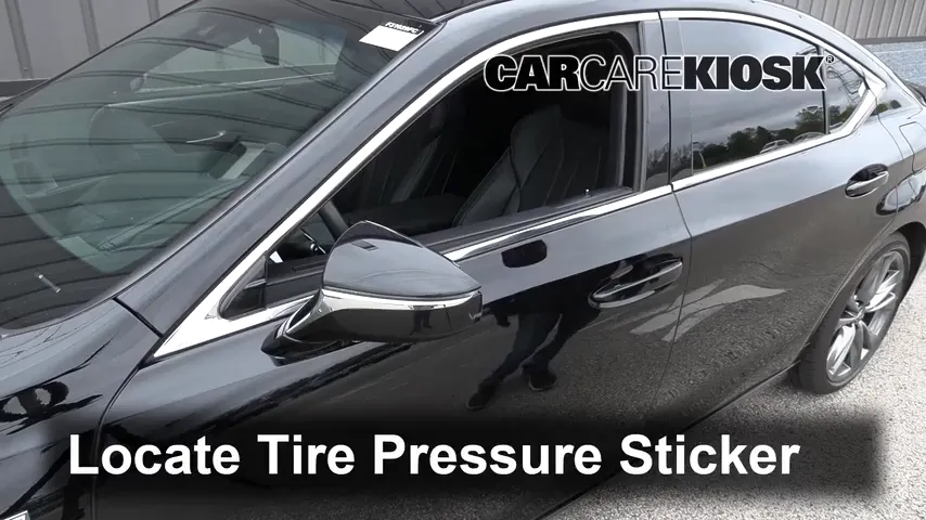 2019 Lexus ES350 F Sport 3.5L V6 Tires & Wheels Check Tire Pressure